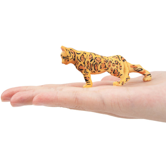 Mini Prowling Spotted Leopard Cat Figurine Toy