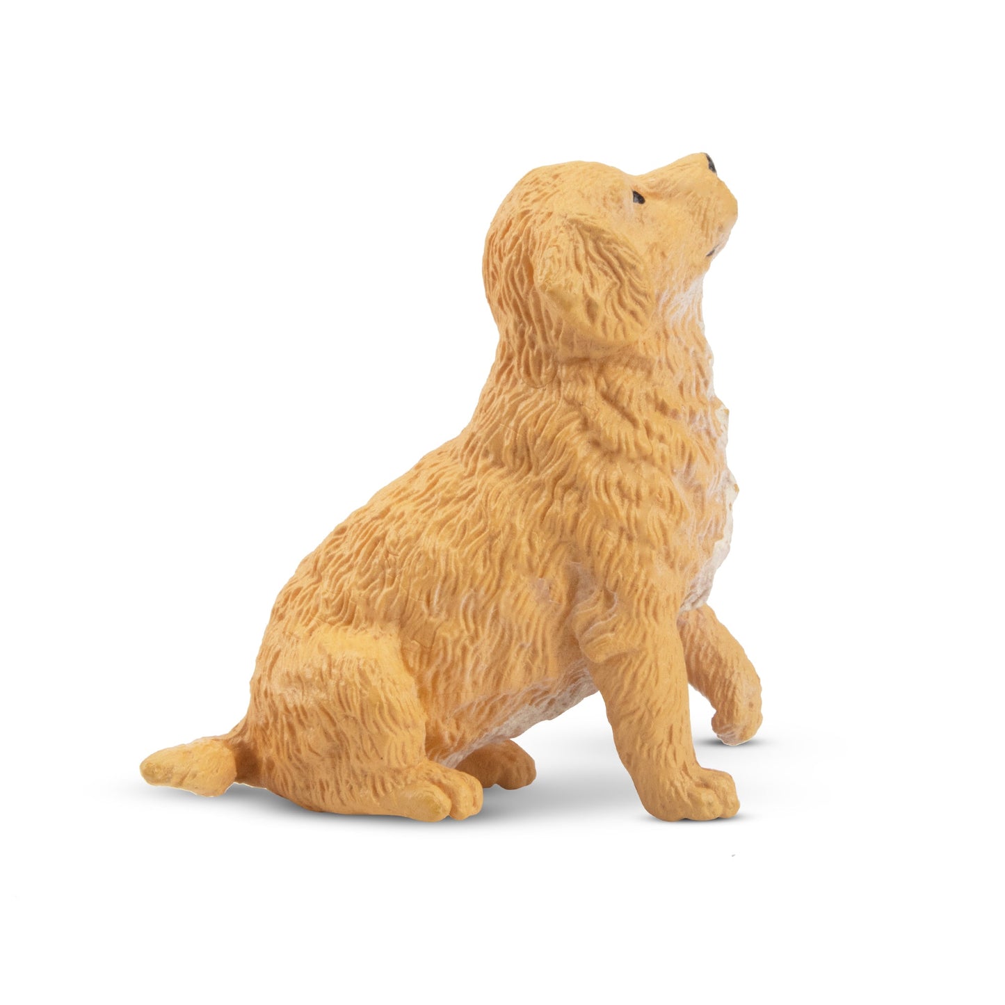 Mini Sitting Golden Retriever Puppy Figurine Toy