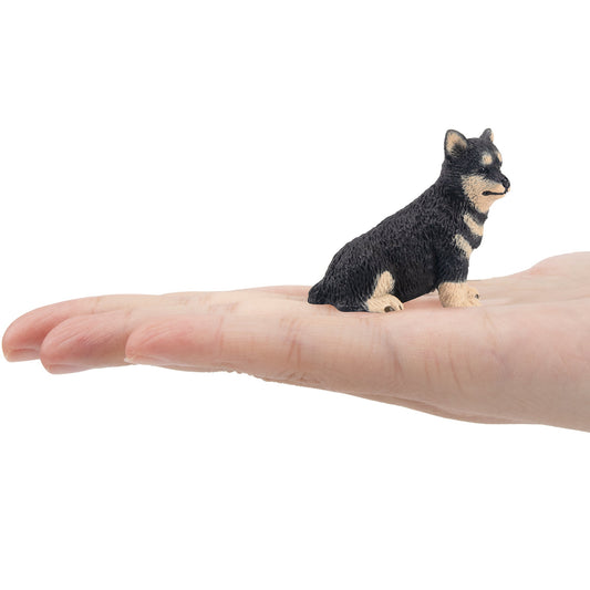 Mini Sitting Japanese Shiba Inu Puppy Figurine Toy