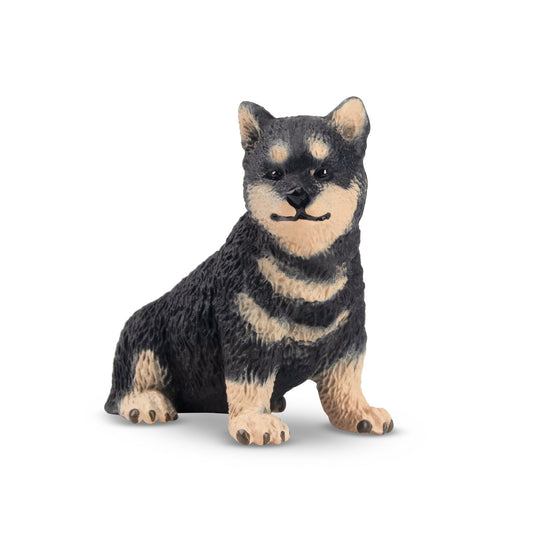 Mini Sitting Japanese Shiba Inu Puppy Figurine Toy