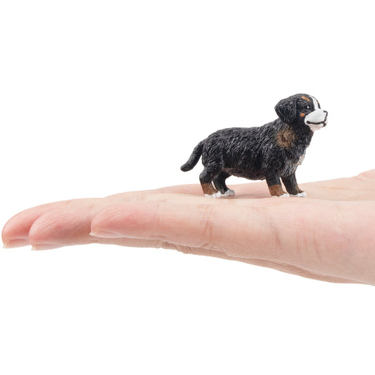 Mini Standing Bernese Mountain Dog Puppy Figurine Toy