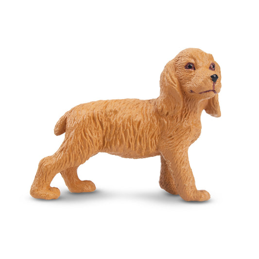 Mini Standing Golden Cocker Spaniel Puppy Figurine Toy