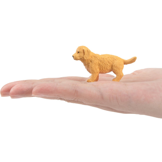 Mini Standing Golden Retriever Puppy Figurine Toy