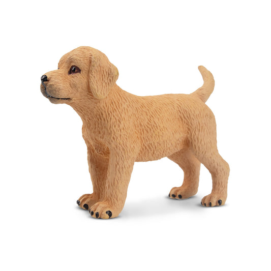 Mini Standing Yellow Labrador Retriever Puppy Figurine Toy