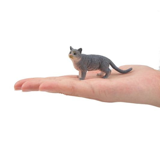 Russian Blue Cat Figurine Toy