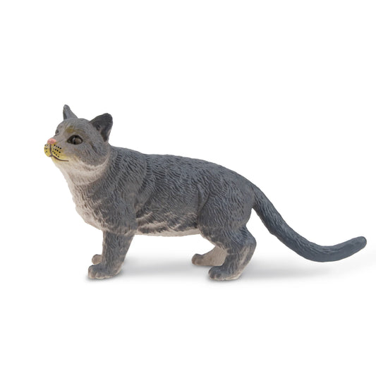 Russian Blue Cat Figurine Toy
