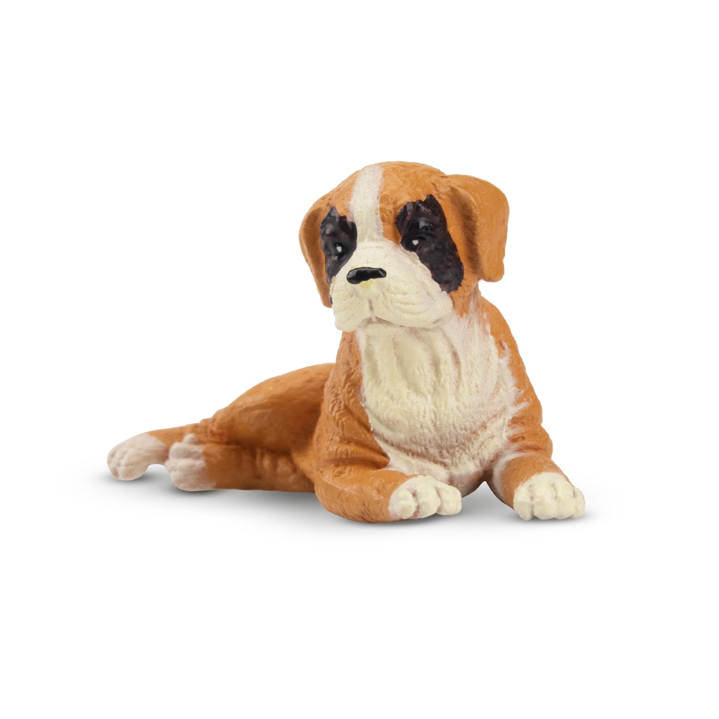 Mini Lying Boxer Puppy Figurine Toy