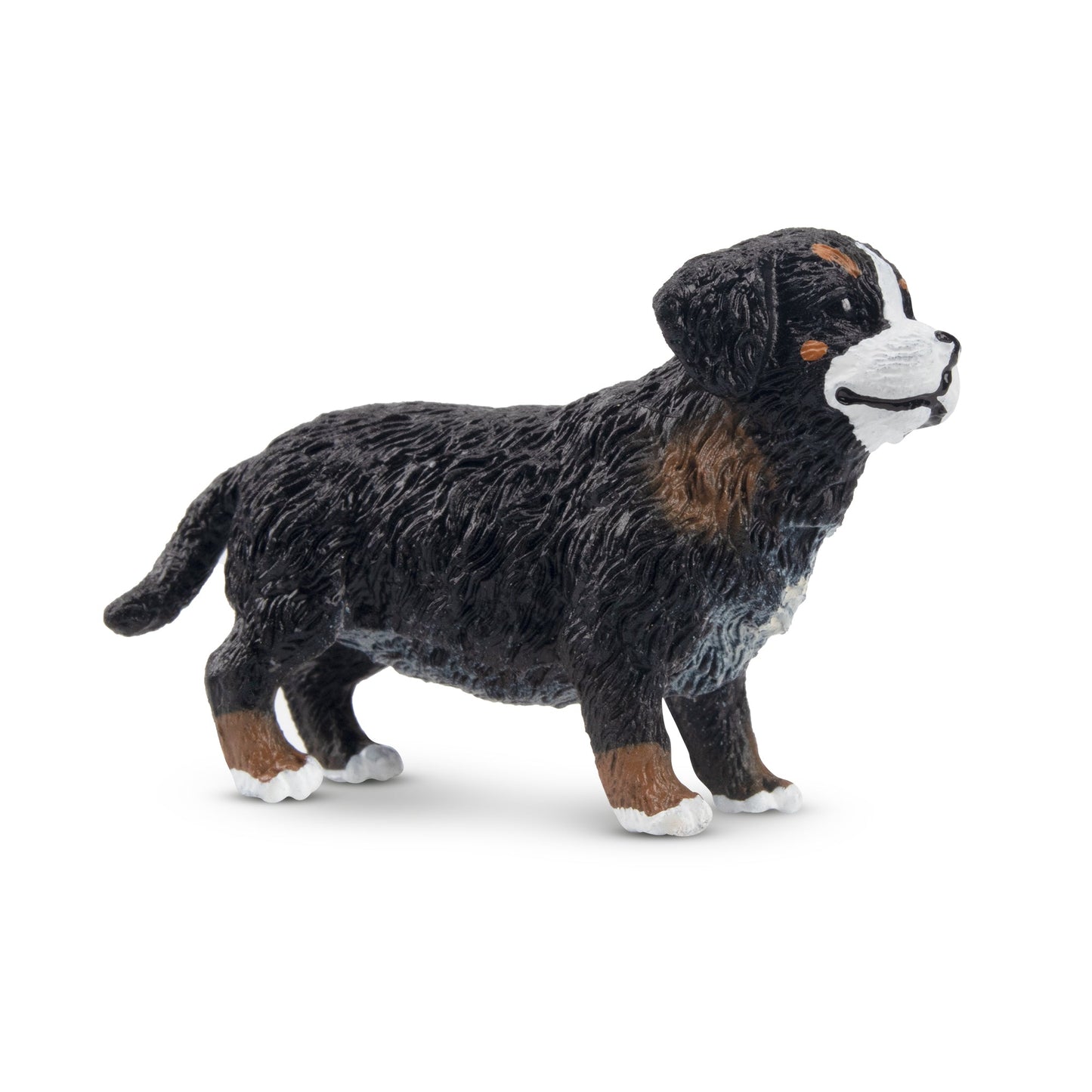 Mini Standing Bernese Mountain Dog Puppy Figurine Toy