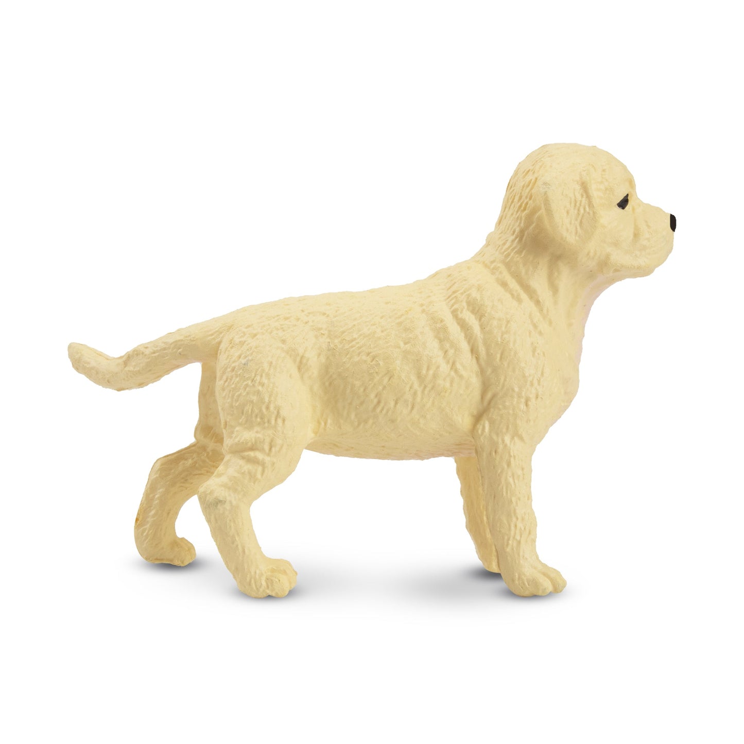 Mini Standing White Boxer Puppy Figurine Toy