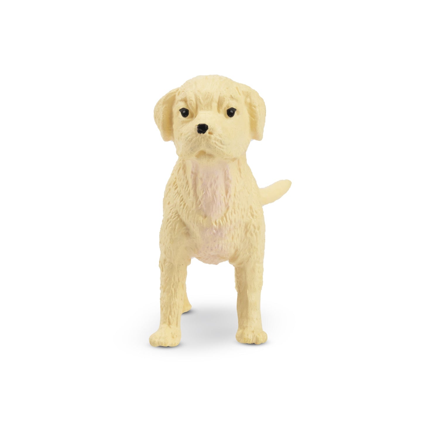 Mini Standing White Boxer Puppy Figurine Toy