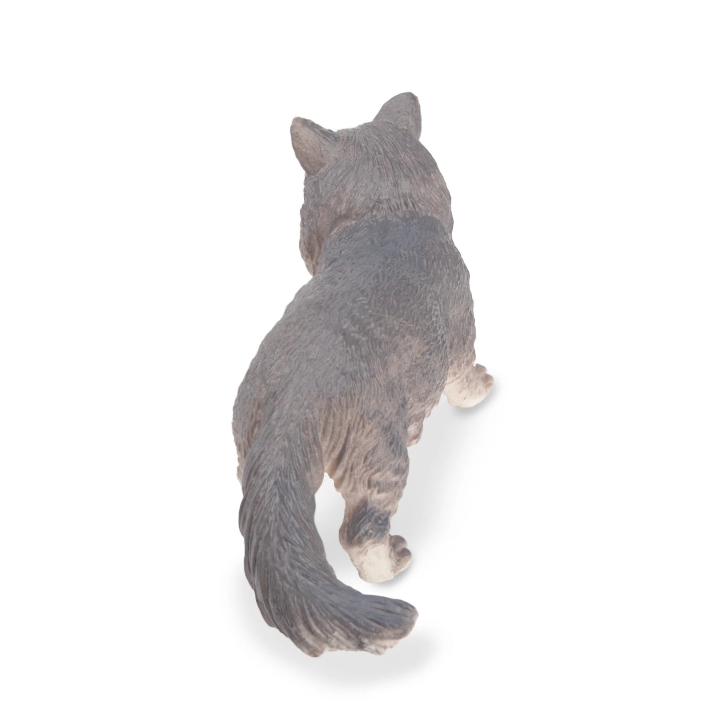 Grey Norwegian Forest Cat Figurine Toy