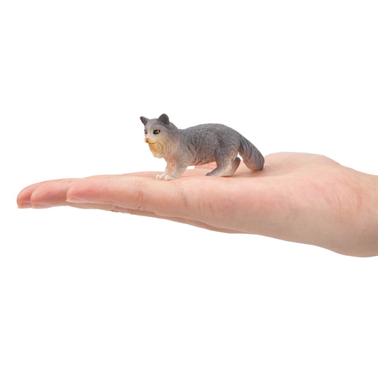 Grey Norwegian Forest Cat Figurine Toy